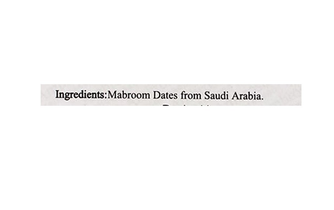 Ambrosia Delicatessen Seedless Mabroom Dates From Saudi Arabia   Box  250 grams